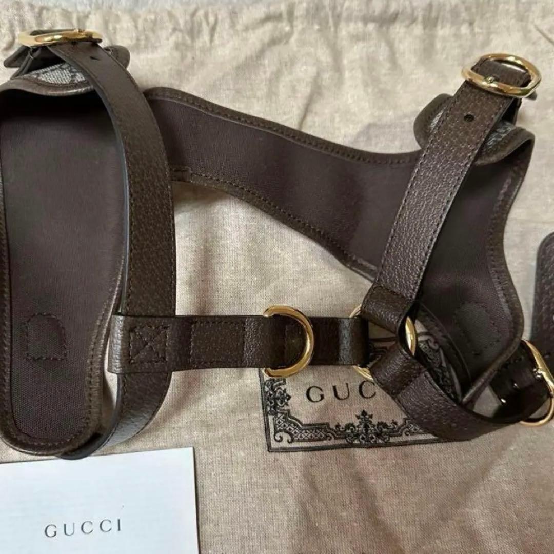 GUCCI ハーネス　新品未使用　GGパターン