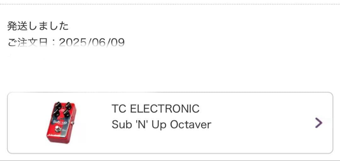 TC ELECTRONIC Sub 'N' Up Octaver オクターバー