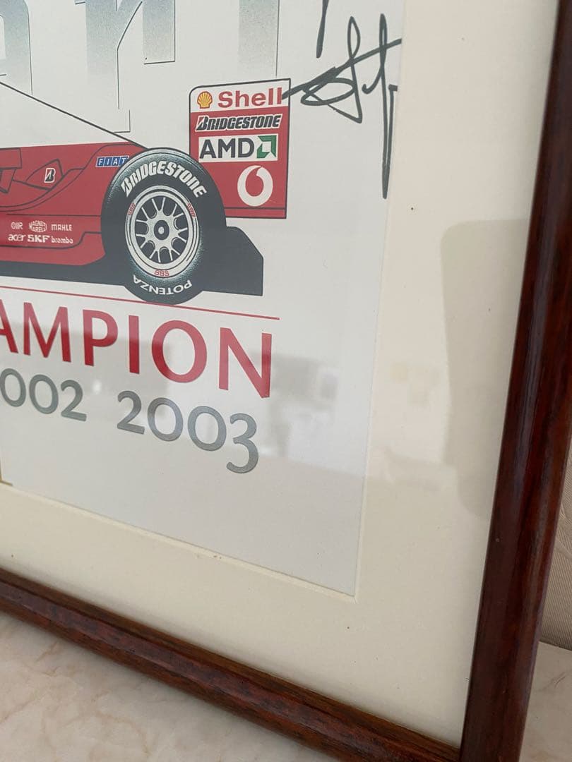 F1 世界選手権 サイン入り印刷物 2004年