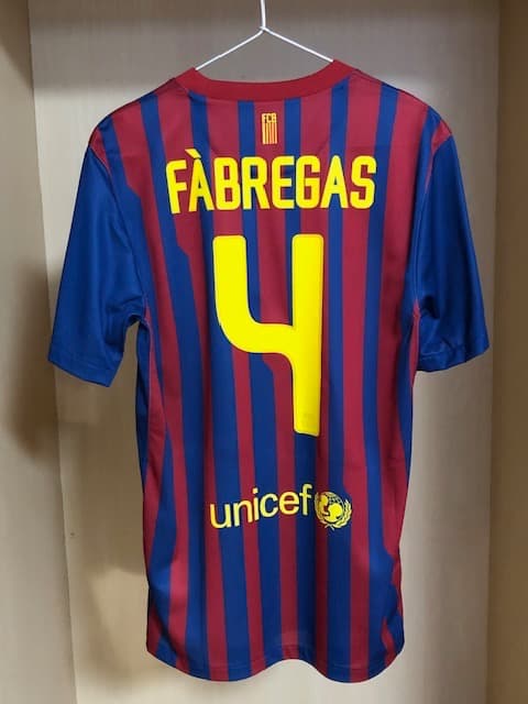 11/12 FCバルセロナ #4 セスク Sサイズ CWC決勝仕様 富士山パッチ