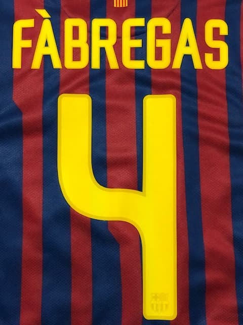 11/12 FCバルセロナ #4 セスク Sサイズ CWC決勝仕様 富士山パッチ