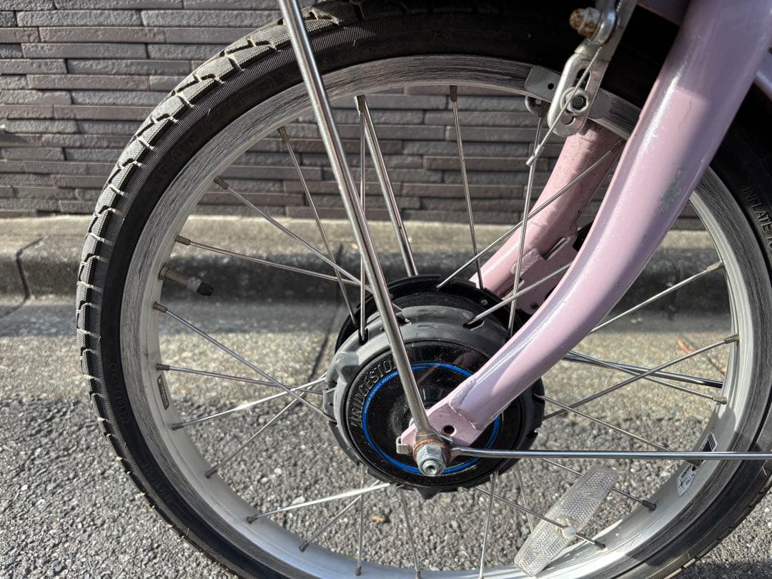 ブリヂストン電動アシスト自転車 ピンク