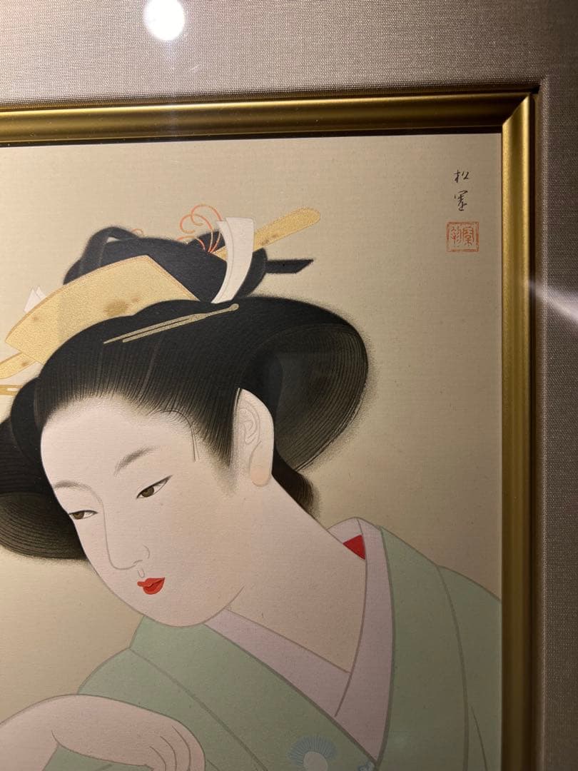 専用他の方発送×上村松園　【新蛍】lithograph 共シールあり