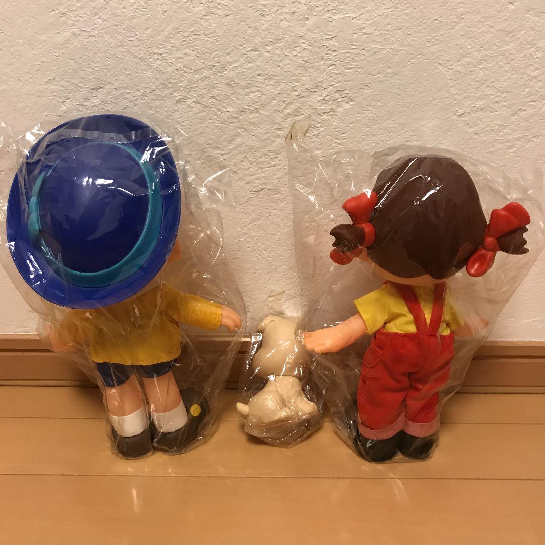 不二家 ペコちゃんポコちゃんdog セット人形 懸賞品