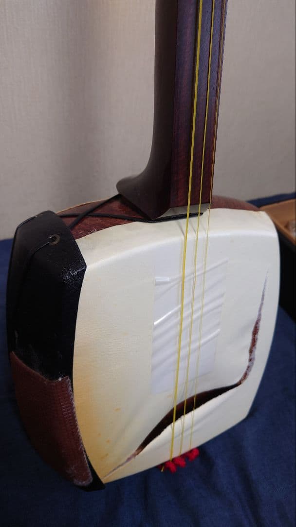 【青空さん専用出品】◆最高級品【津軽三味線/紅木総木目/金細】