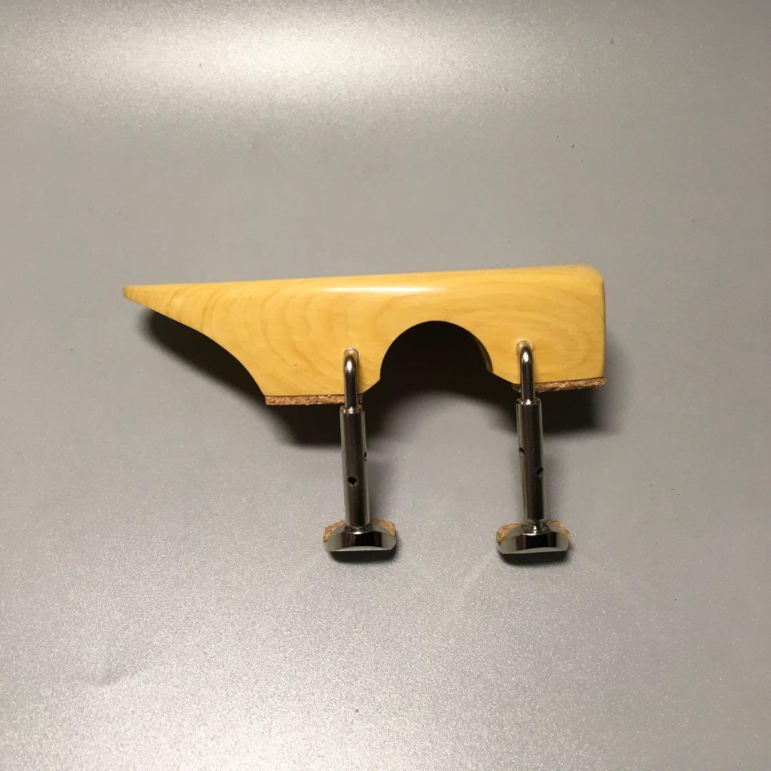 バーバー型　バイオリン顎当て　御蔵島本柘植　　ボックス