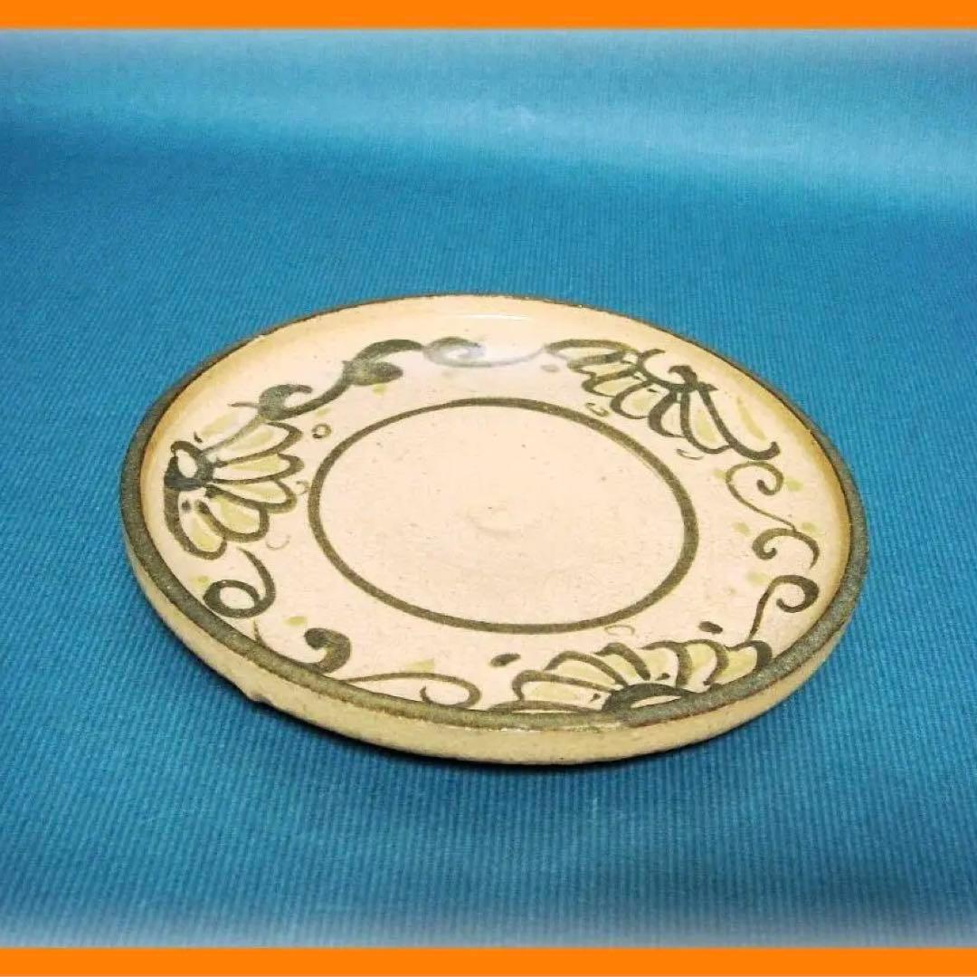 412『瀬戸 花唐草文 皿』　/骨董品 古美術 古道具 アンティーク