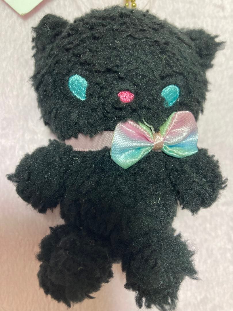 キキララリトルツインスターズマスコットねこ黒猫動物超珍品１２年コットンキャンディ