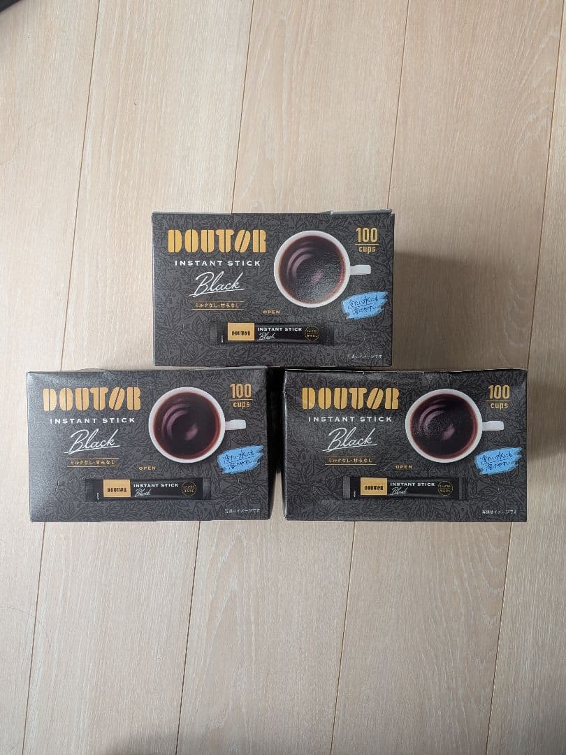 【訳あり】ドトール インスタントスティック ブラック 100本入り3箱セット