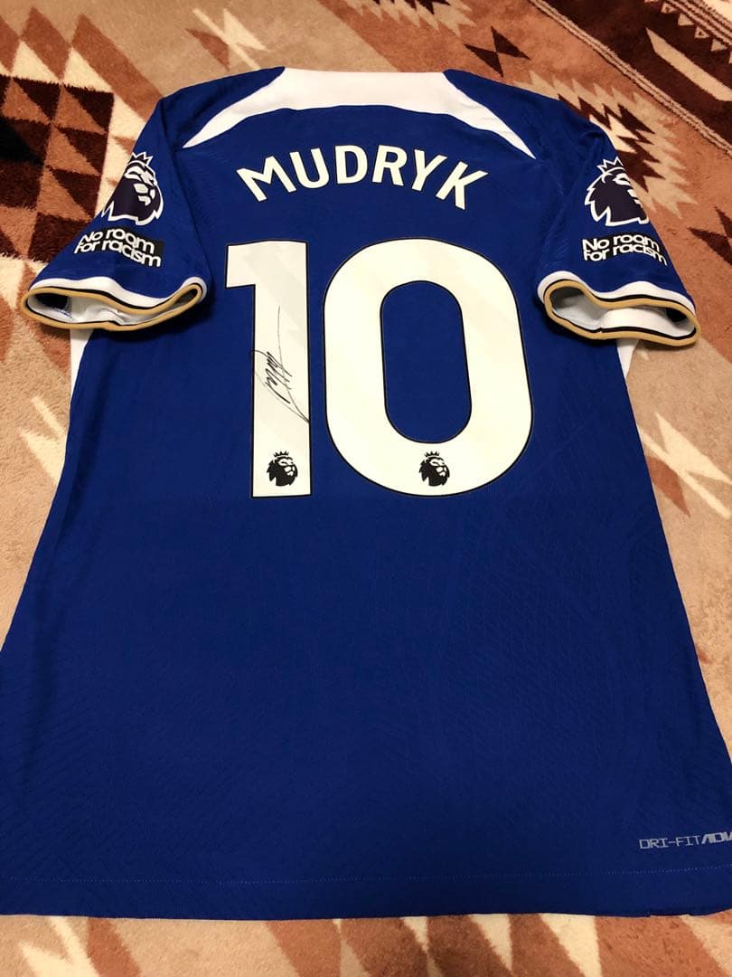 ムドリク　サイン入り　実使用　ユニフォーム　チェルシー