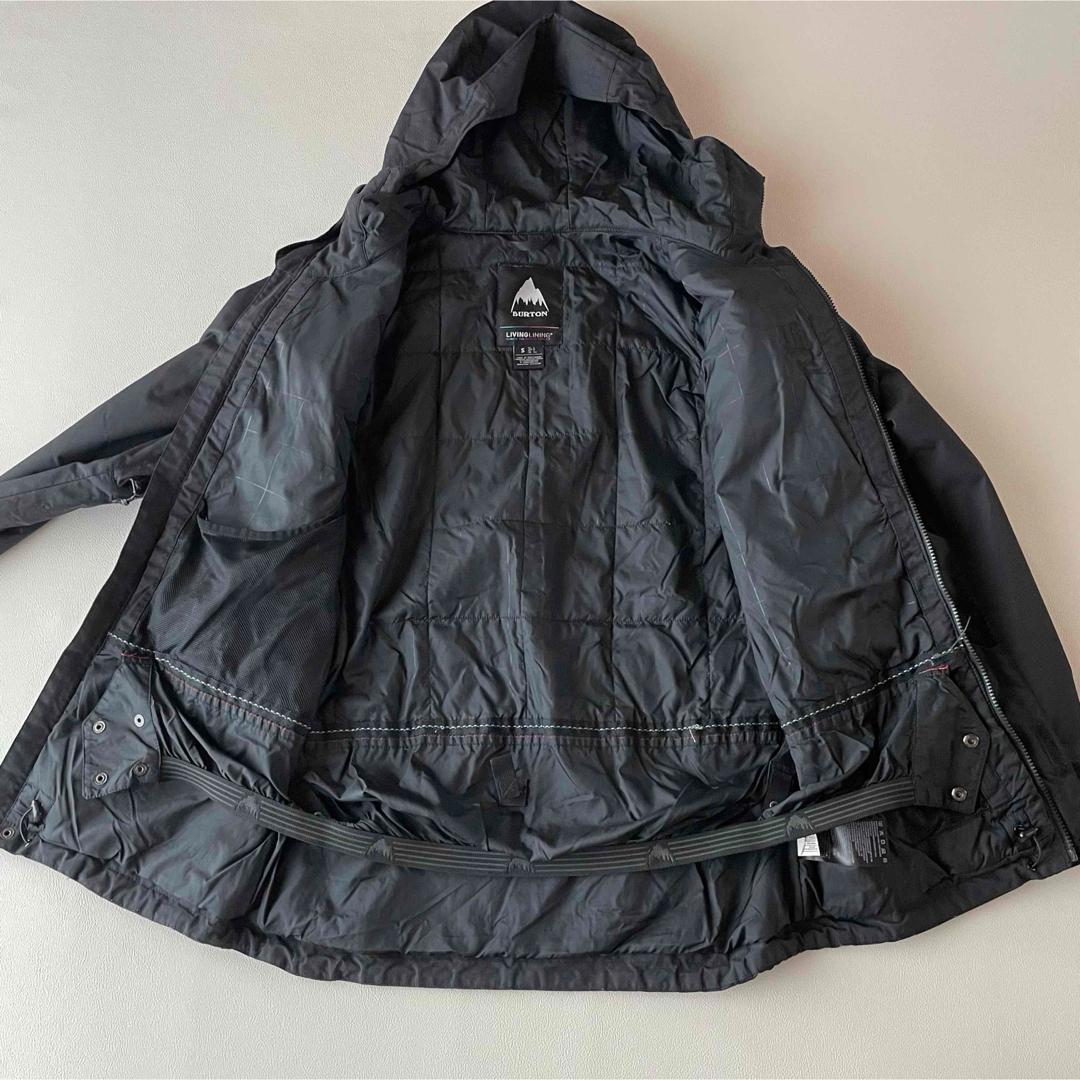 5481【美品】バートン　ジャケット メンズ 中綿入り 無地 黒 サーモライト