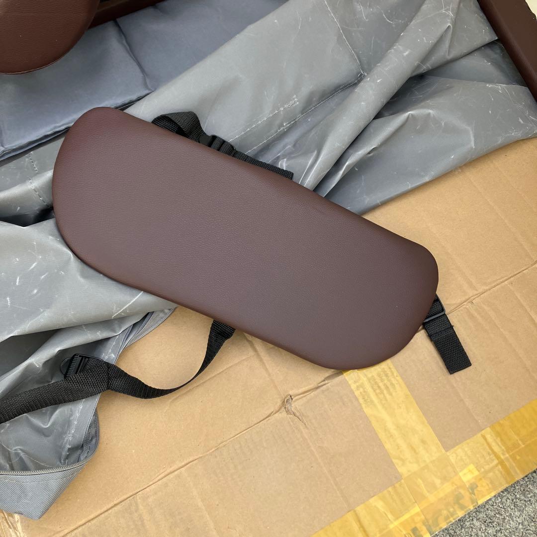 セブンビューティ　折りたたみ式マッサージテーブル　ブラウン