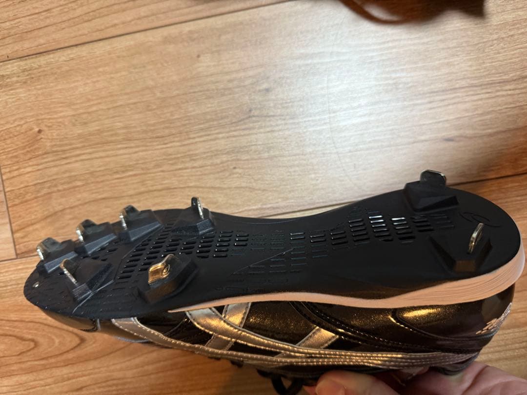 ASICS 野球用スパイク 黒/近本光司ロゴ入り　新品