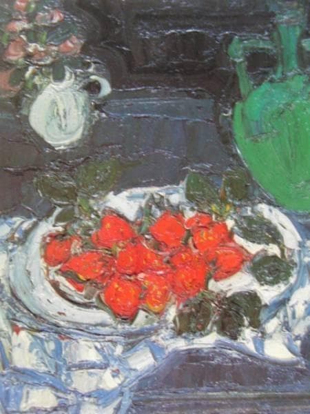 アンドレ・コタボ、静物、希少画集画、版上サイン入、新品額付