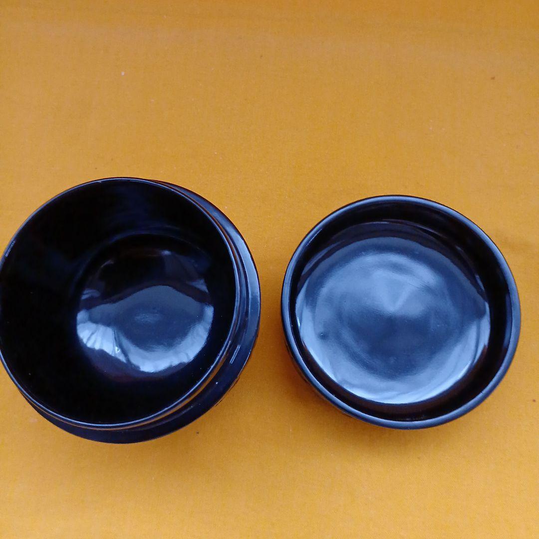 伝統工芸 桐箱入り　村上　木彫り　堆朱　堆黒　棗　牡丹 唐草 模様