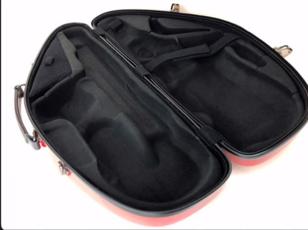 赤いアルトサックスケース ハードシェル