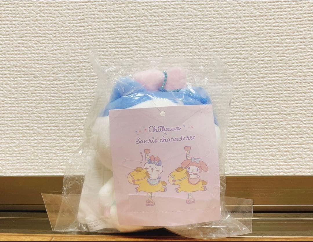 ちいかわ‪ サンリオキャラクターズ マスコットホルダー マイメロ　ハチワレ