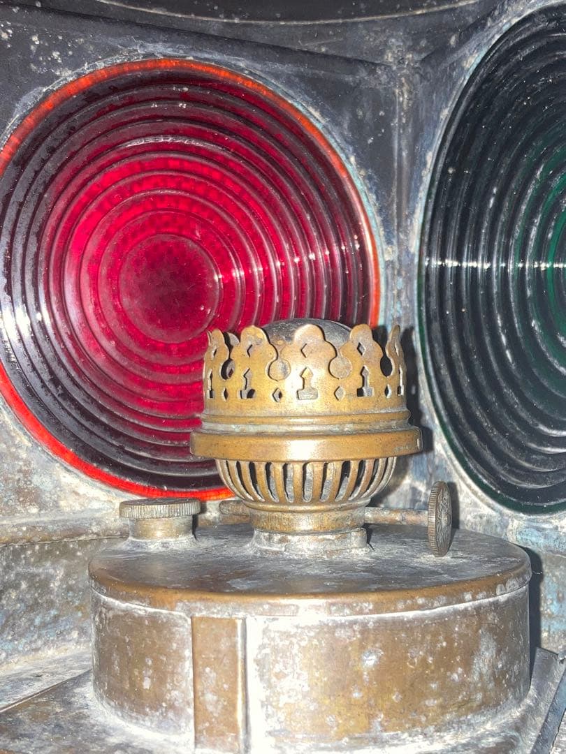 骨董品レトロアンティークランプ 船舶用舷灯 航海灯 レトロ ビンテージ