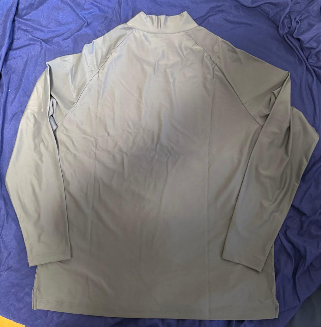 レア限定品 FOURTEEN モックネック長袖 グレー系 Fサイズ ストレッチ