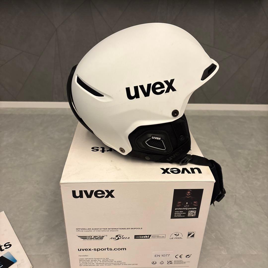 スキー　ヘルメット　uvex JAKK+ IAS ホワイトマット　ウベックス　白