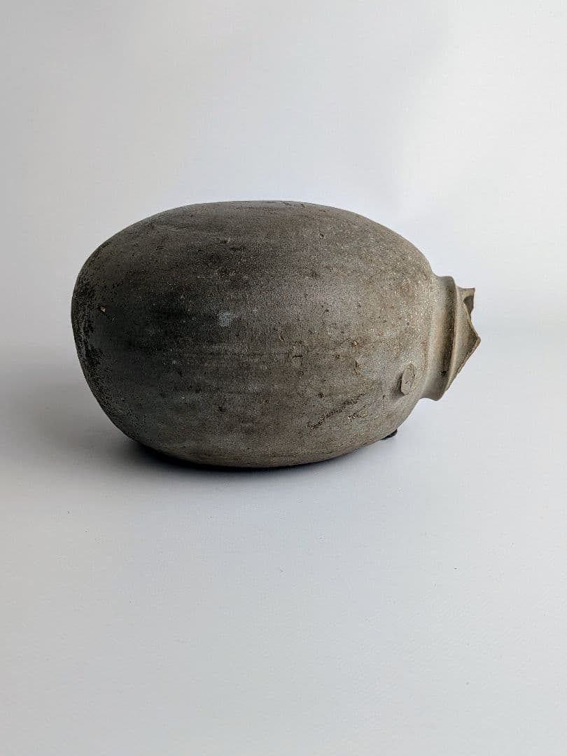 須恵器　扁壺（提瓶）　6〜7世紀　　掛け花入　花器　土器　古代美術　古陶磁