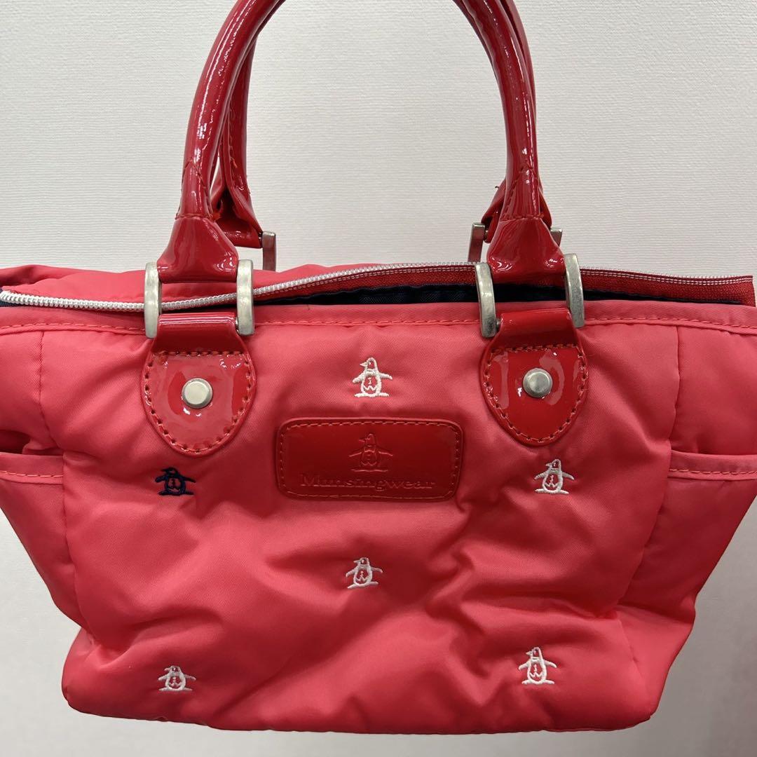 マンシング　3点セット　キャディバッグ　キャスター付　ピンク　バッグ