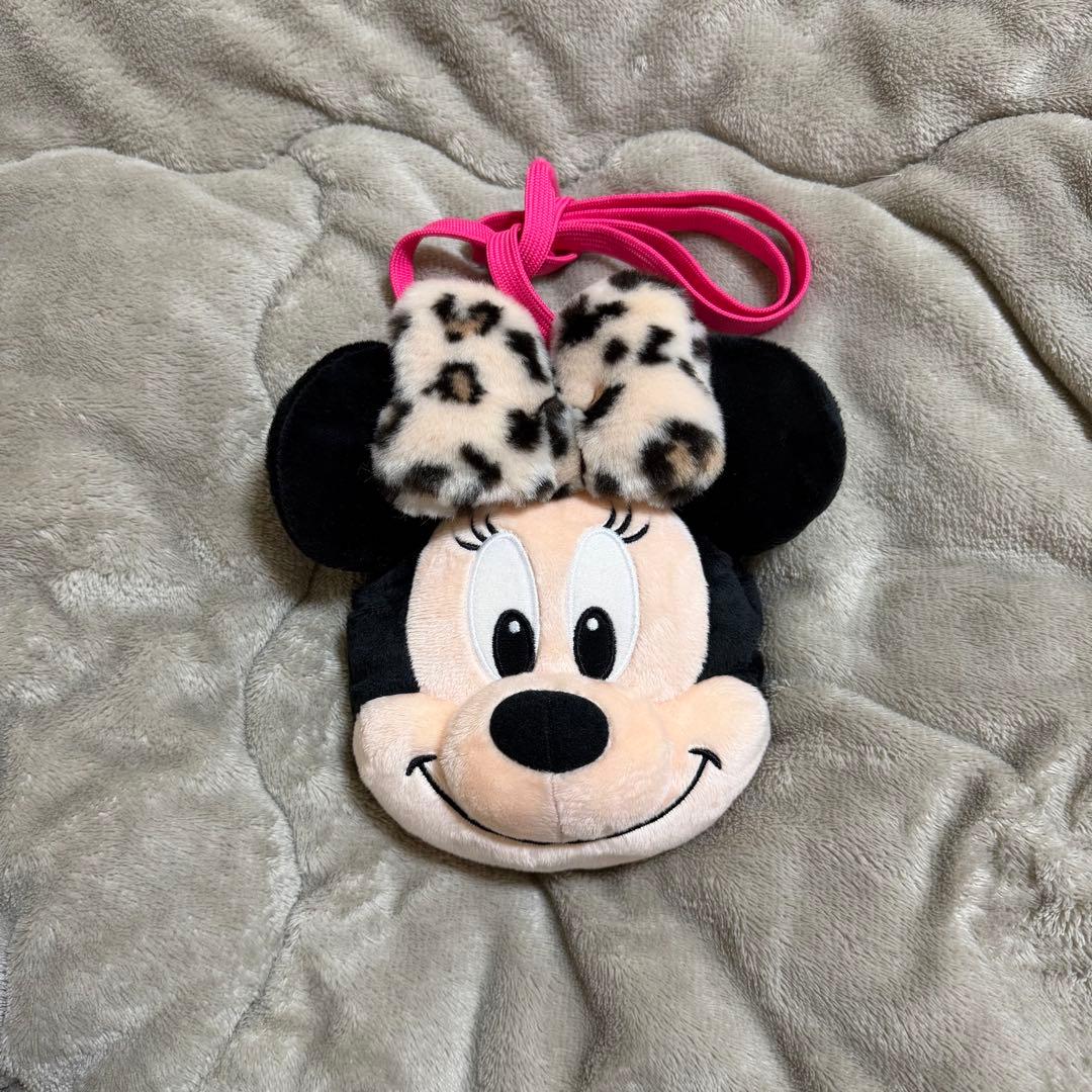 ディズニー カチューシャ ポシェット ヒョウ柄 レオパード柄 ミニー
