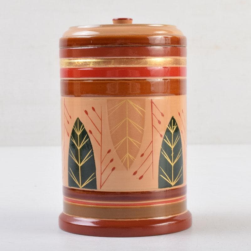 茶道具　独楽塗　草文　切立煙草入　莨壷　C　9008