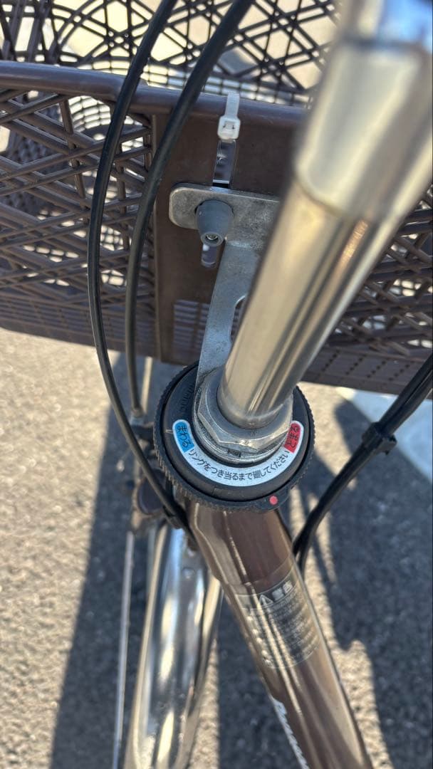 Panasonic 電動アシスト自転車 ブラウン 2バスケット