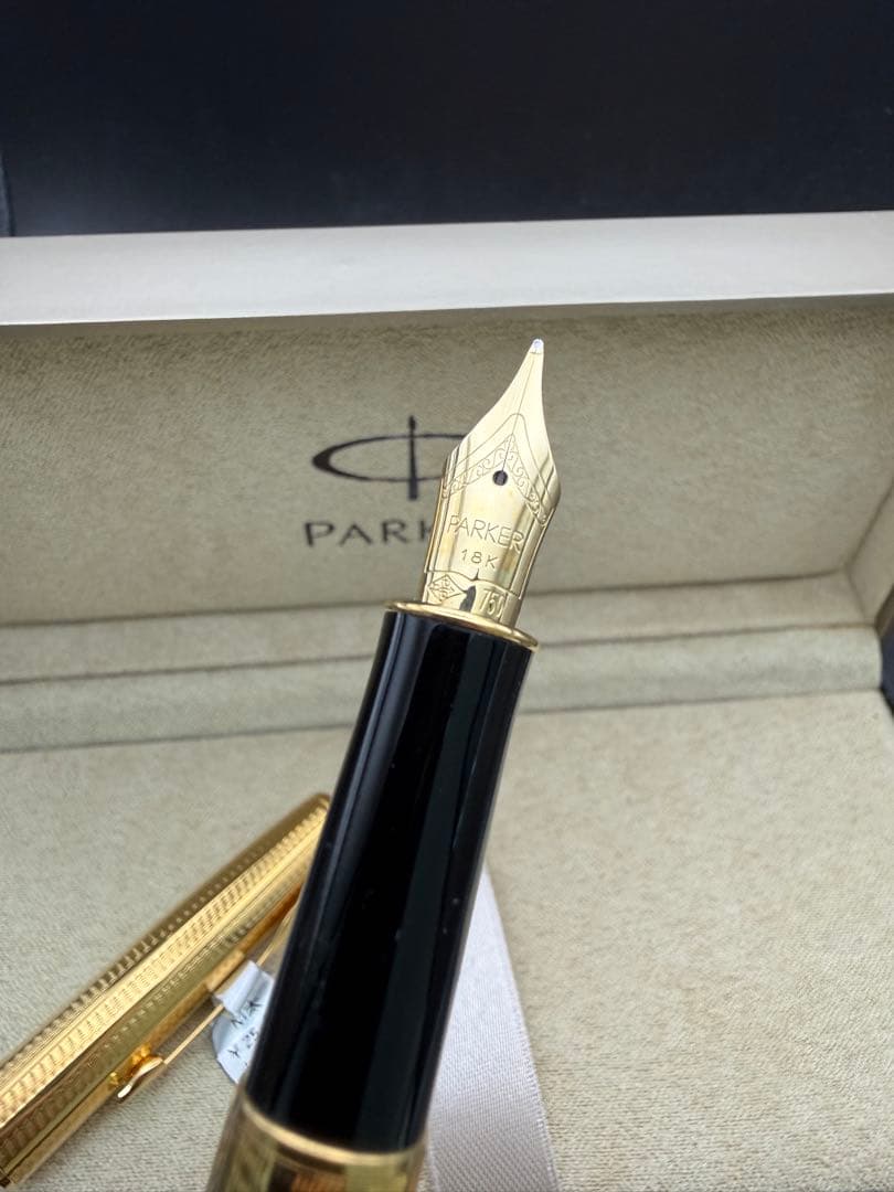 PARKER 万年筆 ソネット ゴールド カスケード 18K M 未使用品