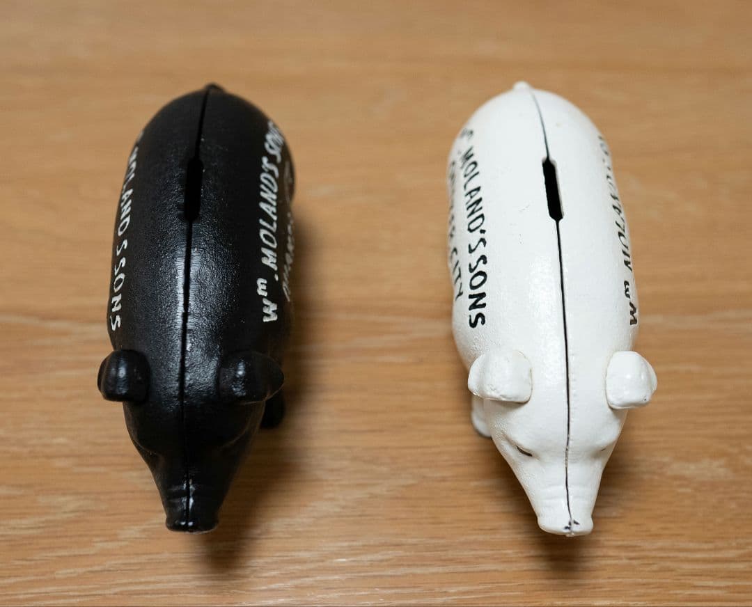 【2個セット】Hams PIG BANK ハムズバンク　アンティーク　貯金箱