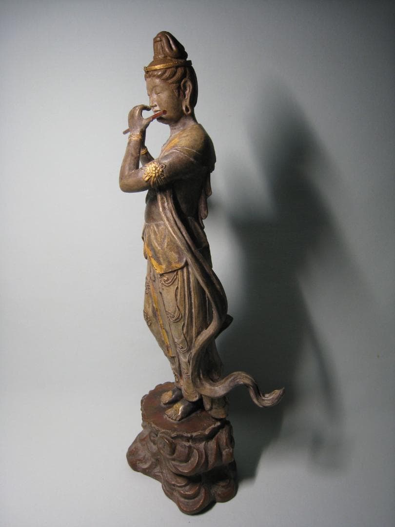 音声菩薩像 　喜多敏勝 ブロンズ製　　天上の音色