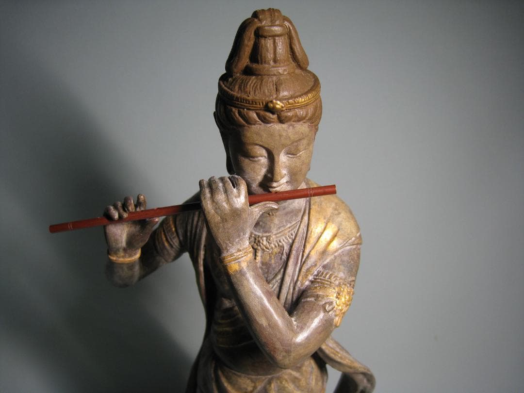 音声菩薩像 　喜多敏勝 ブロンズ製　　天上の音色