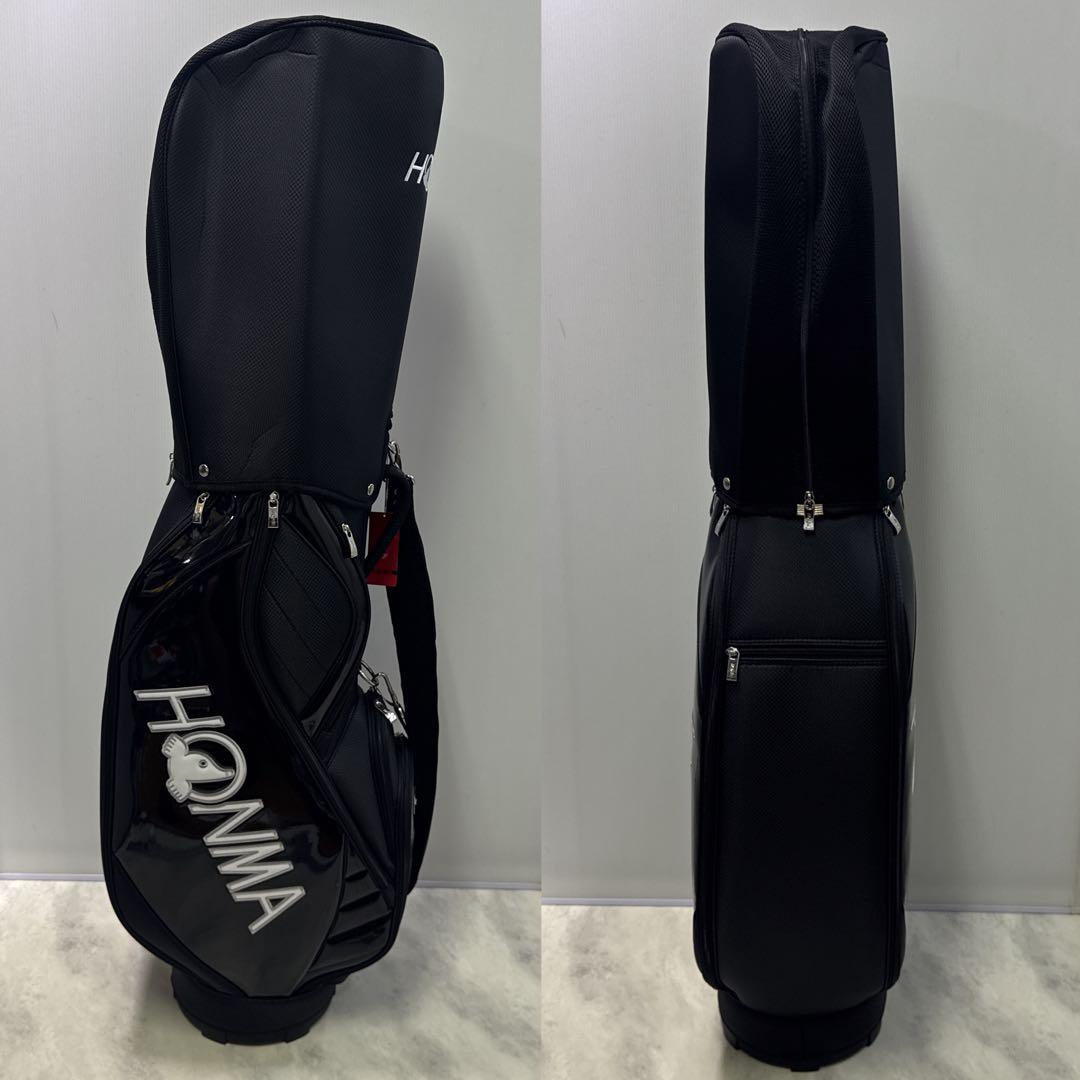 新品 本間ゴルフ 【HONMA】キャディバック ブラック ホワイト 9型
