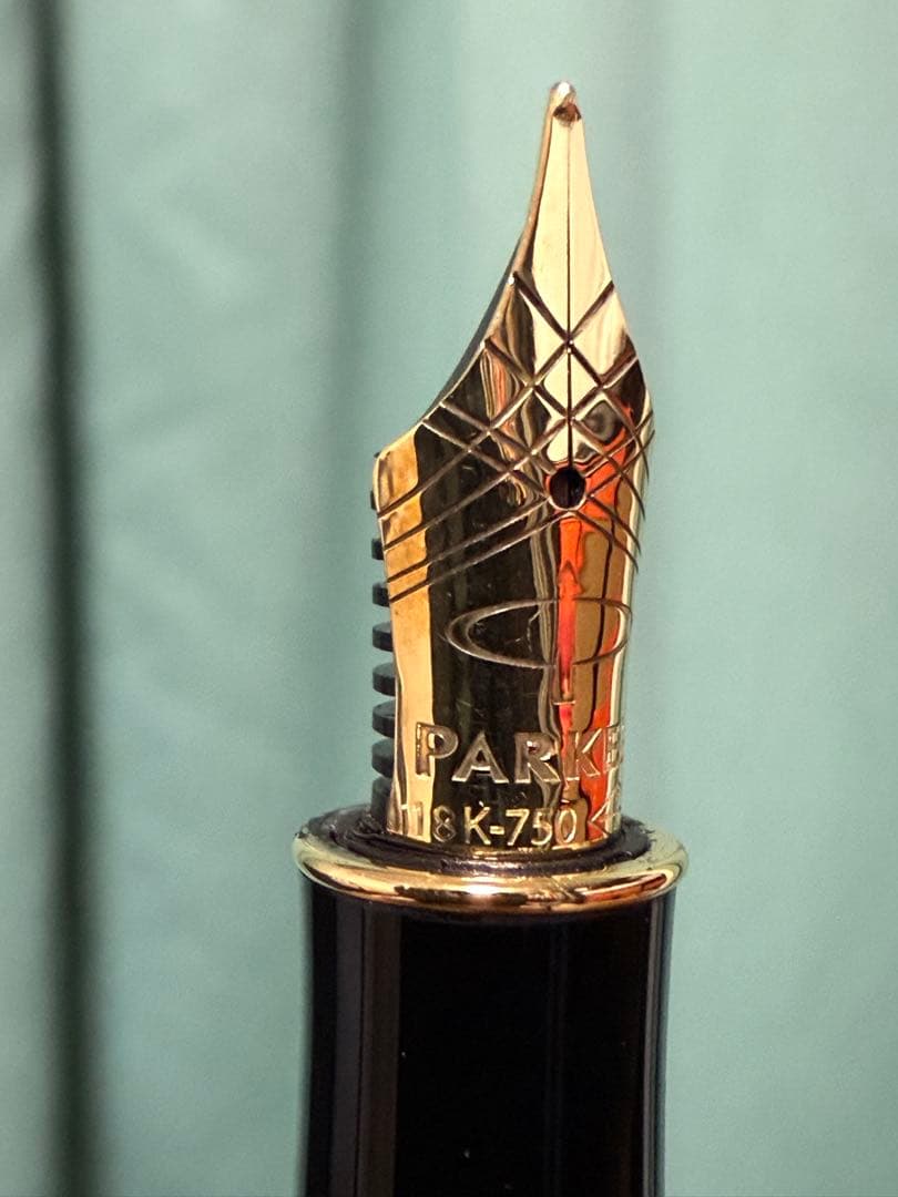 パーカー K18万年筆 ソネット F (細字) ボトルインク付き