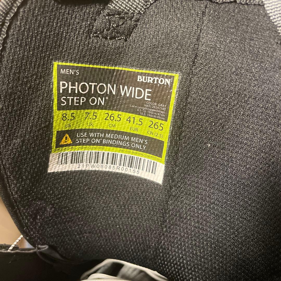 BURTON photon wide step onステップオン インソール付き