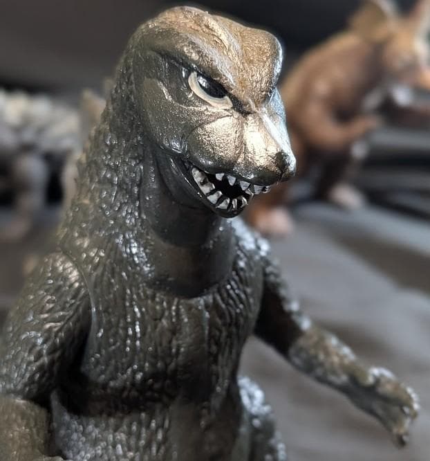 昭和ゴジラ＆アンギラス＆バラゴン（ヤマカツ）ソフビフィギュア３体セット