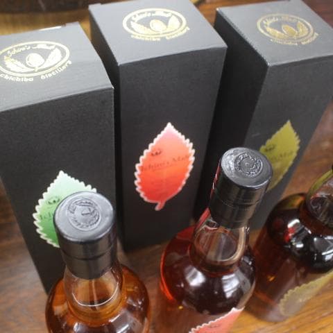 イチローズモルト リーフ 3本 ワインレッド ミズナラ ダブルディステリラリーズ