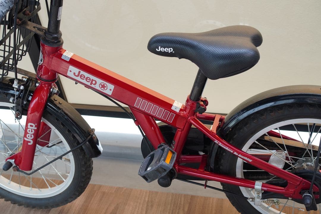 【福岡市引取限定】Jeep (ジープ) 子供用自転車 [16]インチ 赤