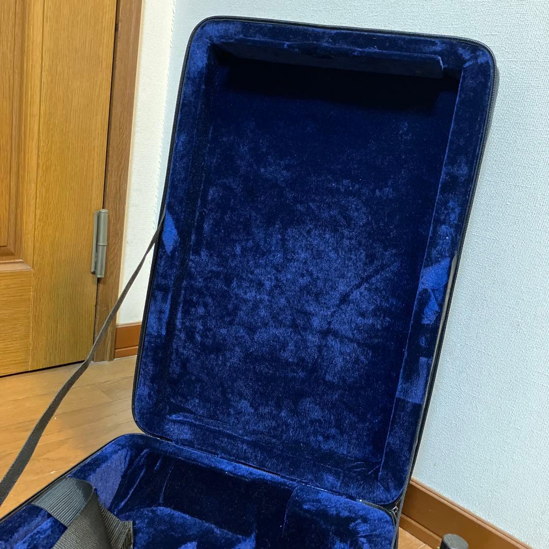 三味線ケース 黒 ネイビー内装