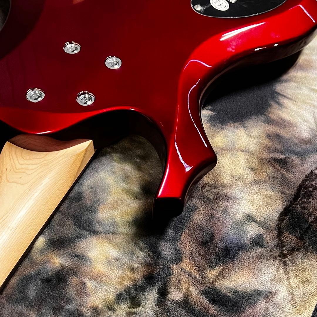 グラスルーツ フォレスト エレキベース メタリックレッド 管AH