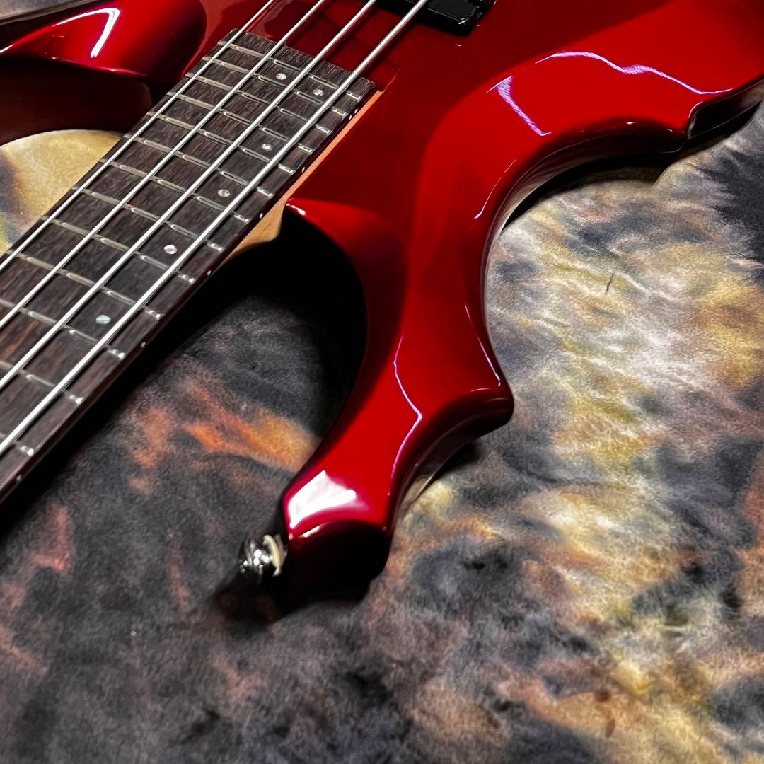 グラスルーツ フォレスト エレキベース メタリックレッド 管AH