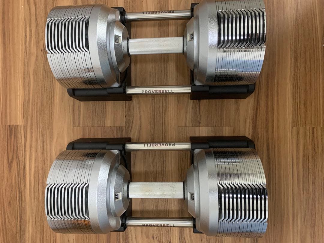 PROVERBELL 41.5kg 可変式ダンベル シルバー 埼玉県引き取り限定