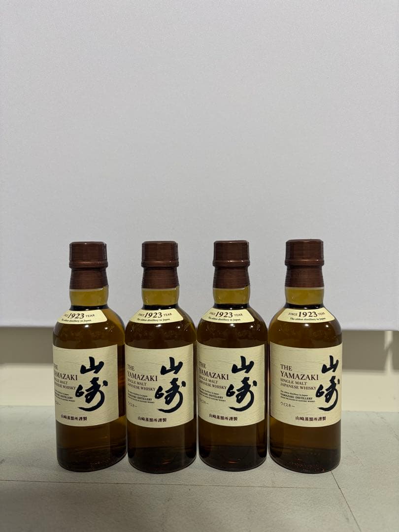 P*様 サントリー シングルモルトウイスキー 山崎 180ml ×4本