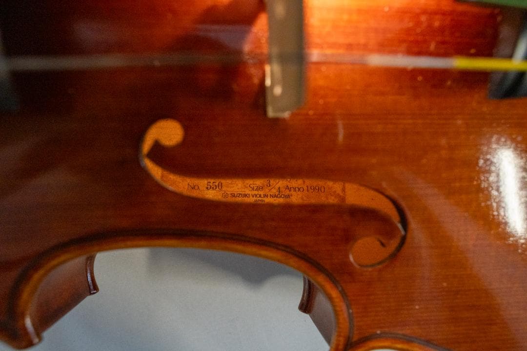 SUZUKI★スズキ★鈴木バイオリン★550★3/4★1990年製★ケース付き