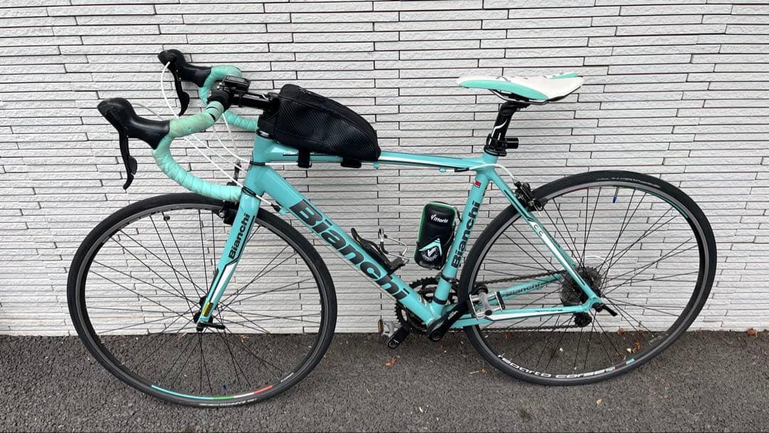 Bianchi ロードバイク 水色 ボトルホルダー付き　※送料込み