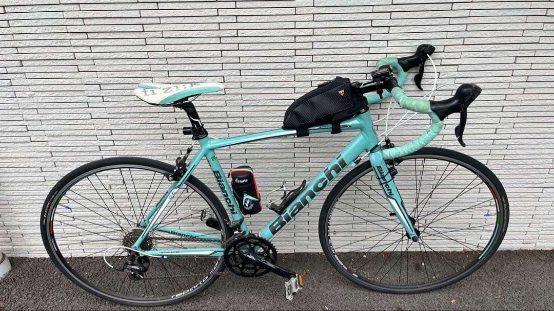 Bianchi ロードバイク 水色 ボトルホルダー付き　※送料込み