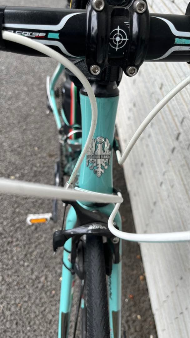 Bianchi ロードバイク 水色 ボトルホルダー付き　※送料込み