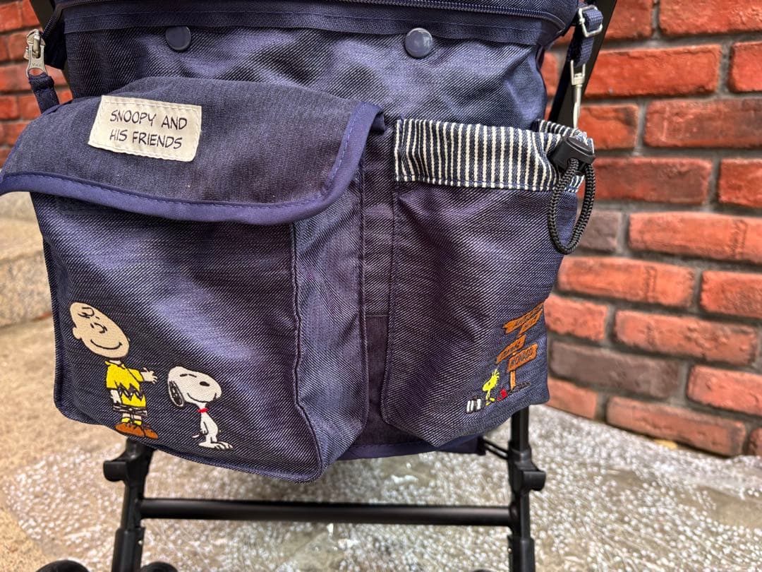 PEANUTS スヌーピー ペットカート ネイビー