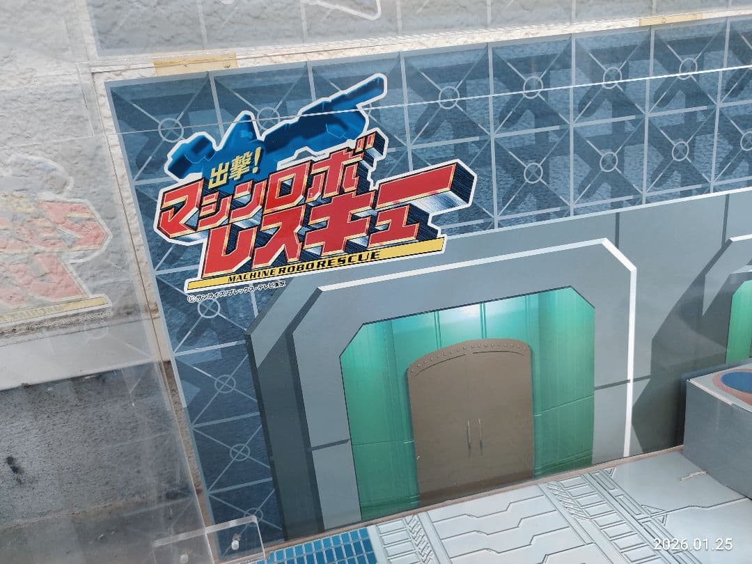 当時物 出撃！マシンロボレスキュー 販促用 店舗展示ケース非売品おもちゃ屋玩具店